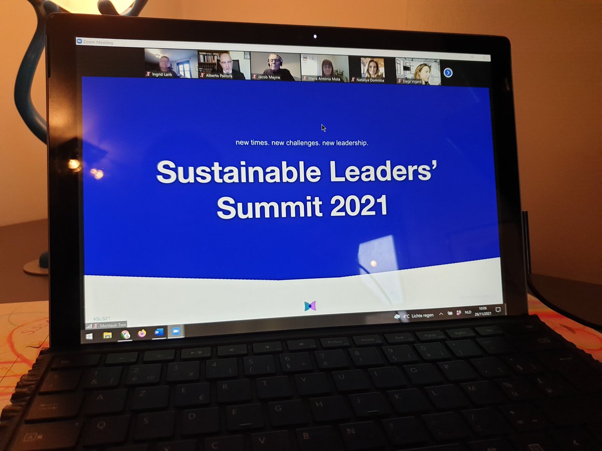 IngridLarik's tweet photo. We have started after a great intro in the breakoutrooms #SLS21 #futurefitleadership @sustain_leaders https://t.co/7qoWnOqLje