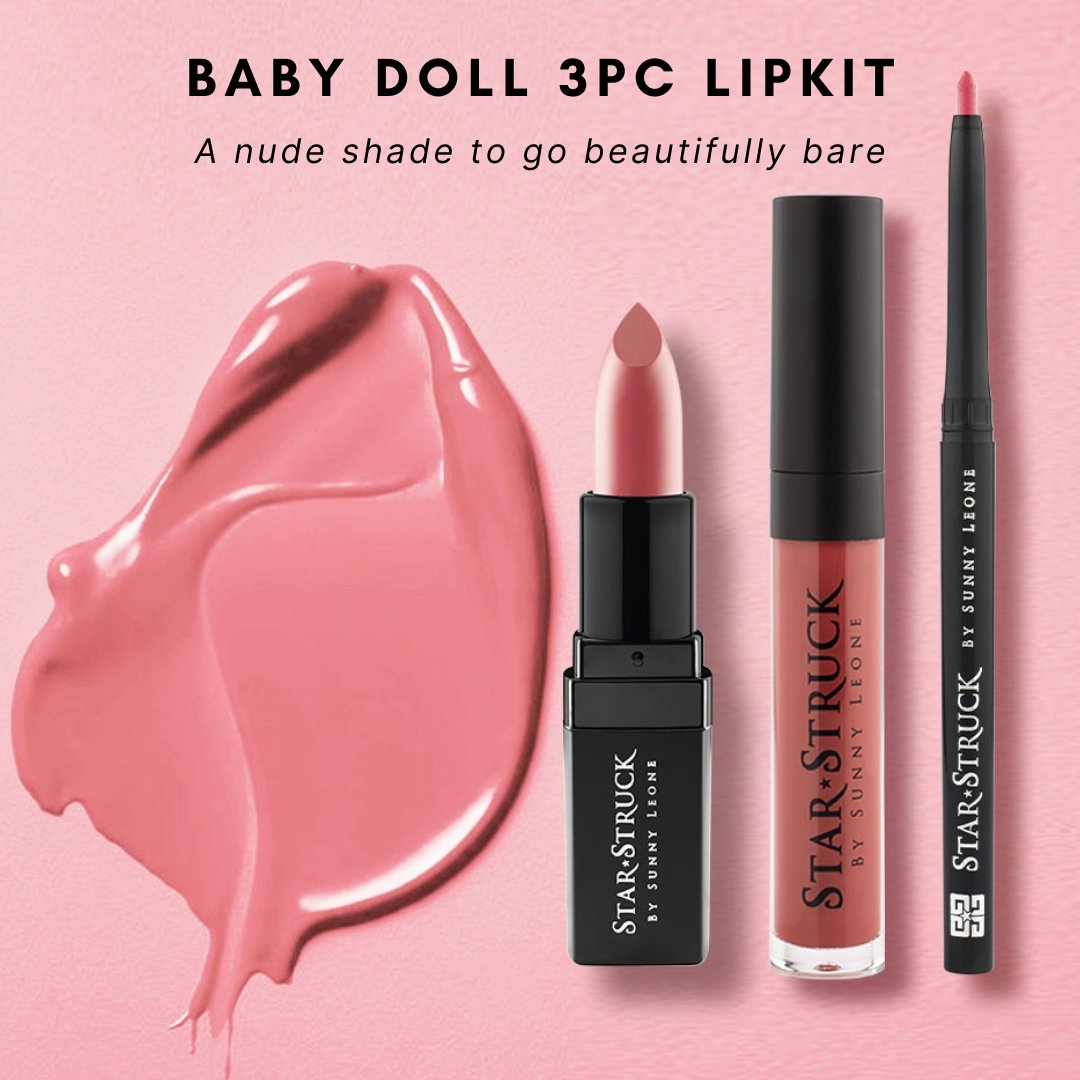 StarStruckbySL's tweet photo. Curated by Baby Doll herself, this pretty color is loved for being neutral with subtle rose tones.
Buy now: https://t.co/uc7rlYGKuU
.
#babydoll #SunnyLeone #Lipstick #Lipcolor #Lips #IntenseMatteLipstick #LiquidLipColor #LipLiner #LipKit #Mumbai #MadeInIndia #cosmetics https://t.co/CZOXTXWn83