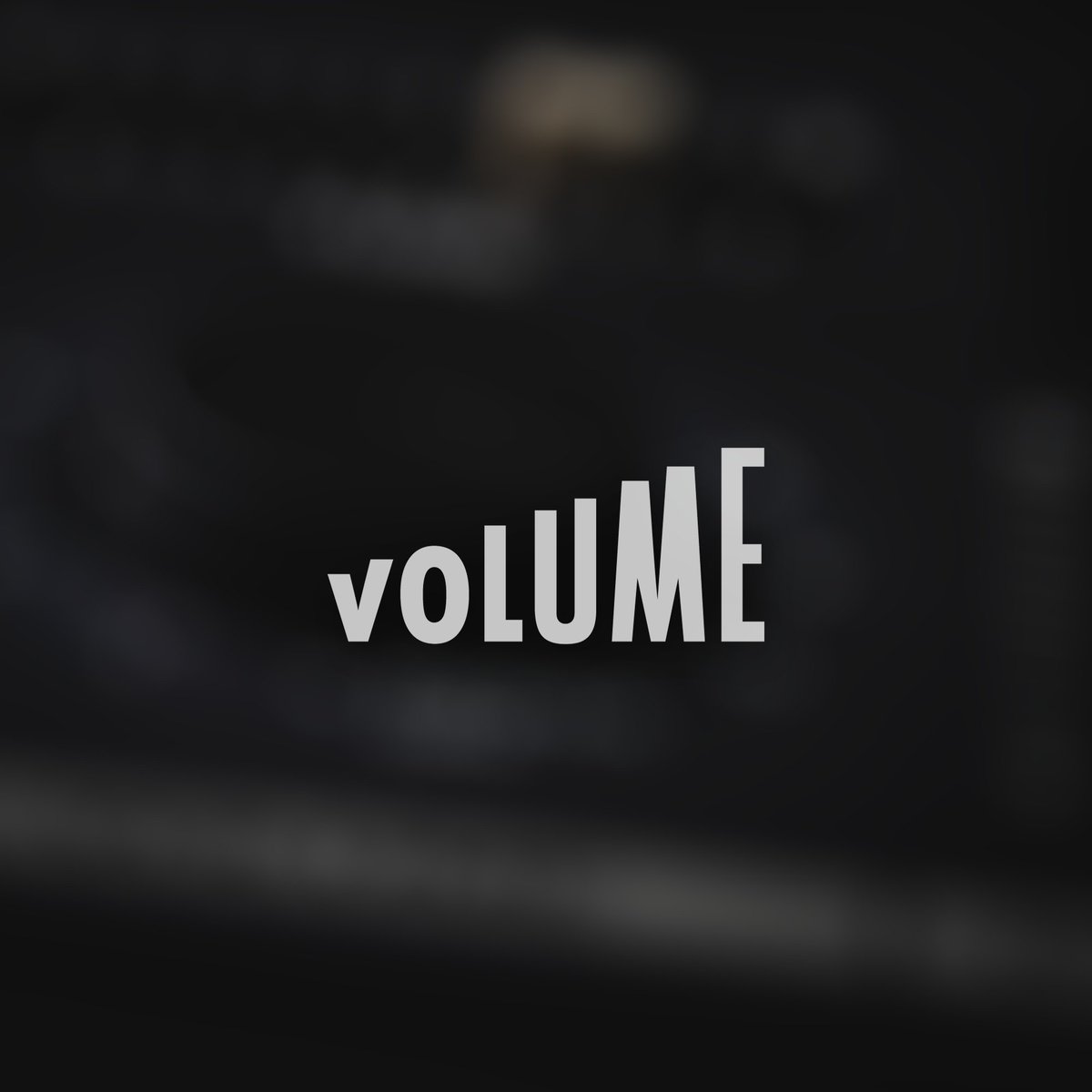 Ross_Creates's tweet photo. "Volume", a simple logo wordmark using extending lines to represent an actual volume bar! https://t.co/2u9S5HcqDe