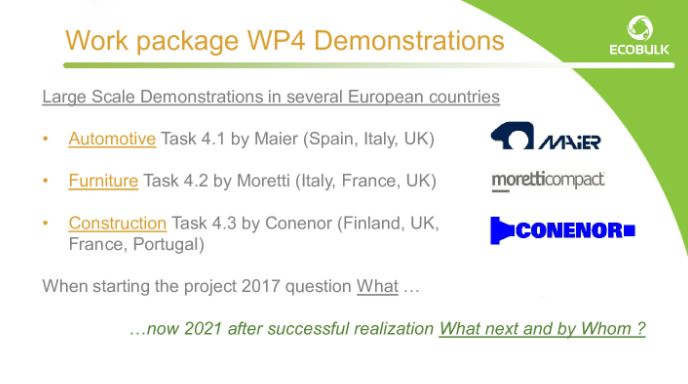 #ECOBULK Final Conference | Join Markku Vilkki from #Conenor going through all the demonstrations that have been developed by the project partners. Join us to discover the success stories of the prototypes: bit.ly/3DmtUpF