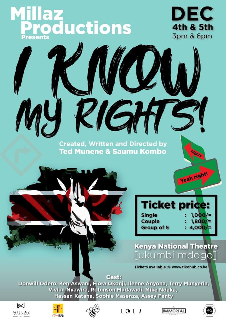 ndaka_mike's tweet photo. "I said I know my rights.Kwanza, what's your badge number?"

4th and 5th of December, we pay tribute to one of our own, a talented actor,singer, thespian who succumbed early this week.
Do you have your ticket??

#IKMR #ForDon
#creativityrevolutionized 
#MillazKenya
#ForDon https://t.co/prDsGjyf2k