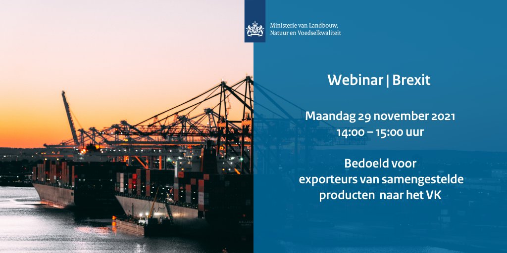 minlvvn's tweet photo. Aanstaande maandag 29 november organiseert de Britse overheid een webinar over de nieuwe importregels vanaf 1 januari 2022. Bedoeld voor exporteurs van samengestelde producten naar het VK. 

Meer weten en aanmelden ⤵️

https://t.co/28K6Q05mQl. 

#Brexit #Brexitready https://t.co/zw3EGah6Iy
