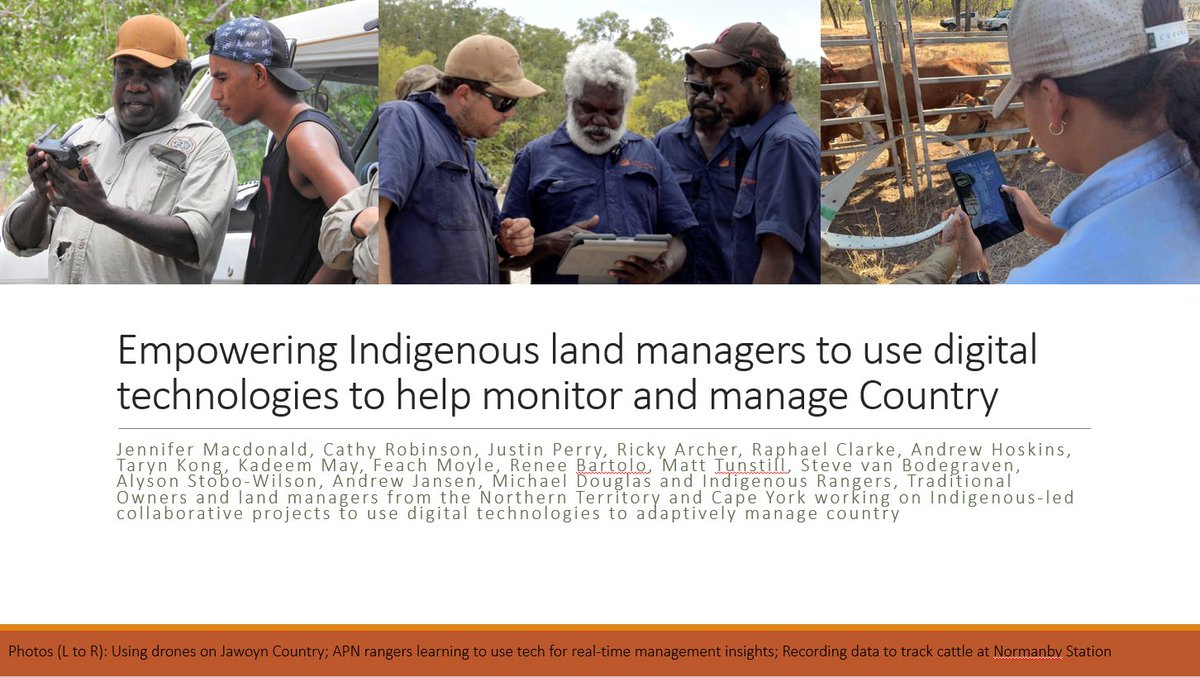 I was so pleased to see 100 participants register for our workshop on empowering Indigenous rangers to use digital technologies to help monitor &amp; manage Country at #ESAus21 - obviously an area of huge interest! Big thanks to all participants for invaluable contributions ✨