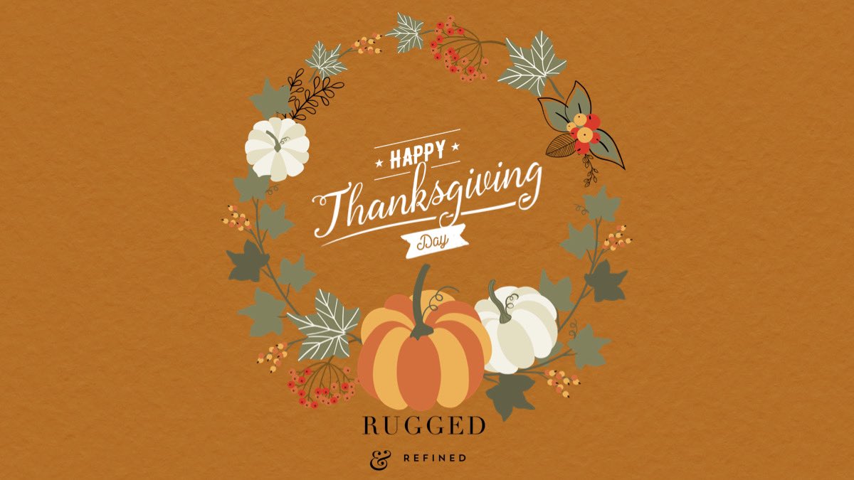 RAndROfficial's tweet photo. Happy Thanksgiving!🥧
From our kitchen to yours.
#HappyThanksGiving 🦃🍁🍂#RuggedAndRefined https://t.co/Stwbjmmaob