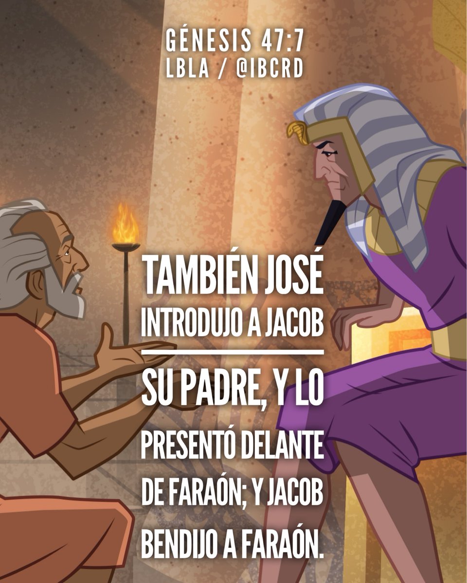 Génesis 47:7 #LBLA #MASDETIenmi #Versículo #Biblia #Dios