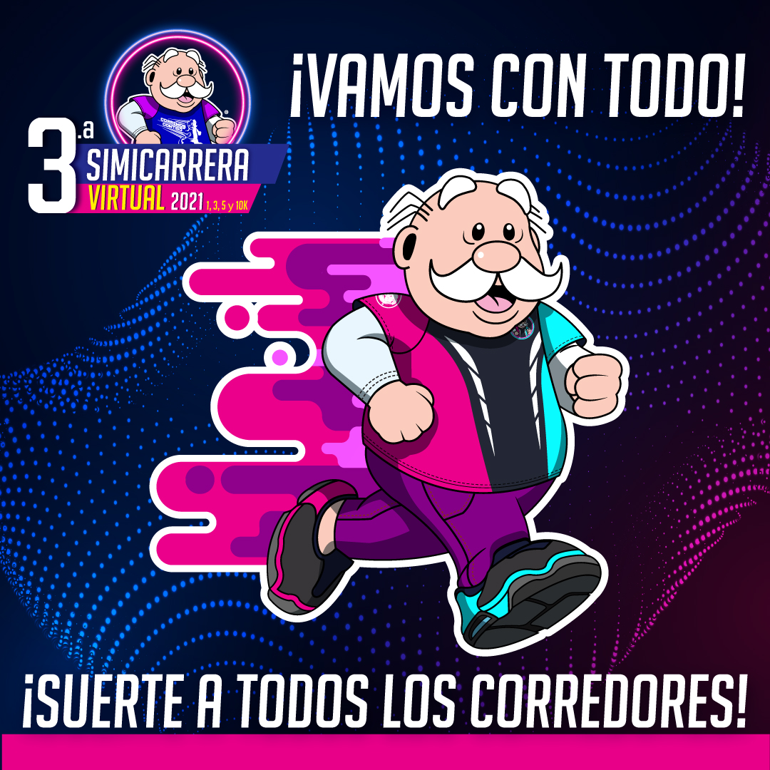 simicarreras's tweet photo. ¡Llegó el día! ¡Inicia la 3.a #SimicarreraVirtual 2021! No olvides registrar tu tiempo y distancia en la app de @asdeporte. https://t.co/0WThWeF8s3