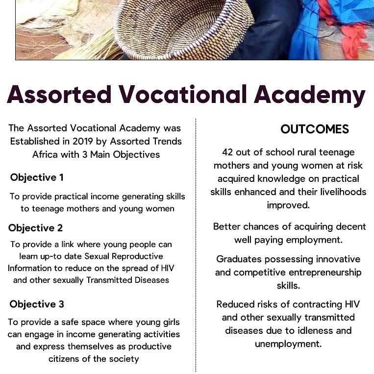 AssortedAfrica's tweet photo. Our #2021graduation booklet is out. Take time to read about our alternative vocational training program. Assorted vocational Academy, achievements, challenges and our broader vision. Read about simple profiles of our graduands and our program manager's views on Rural skilling. https://t.co/mAKdWWXb1I