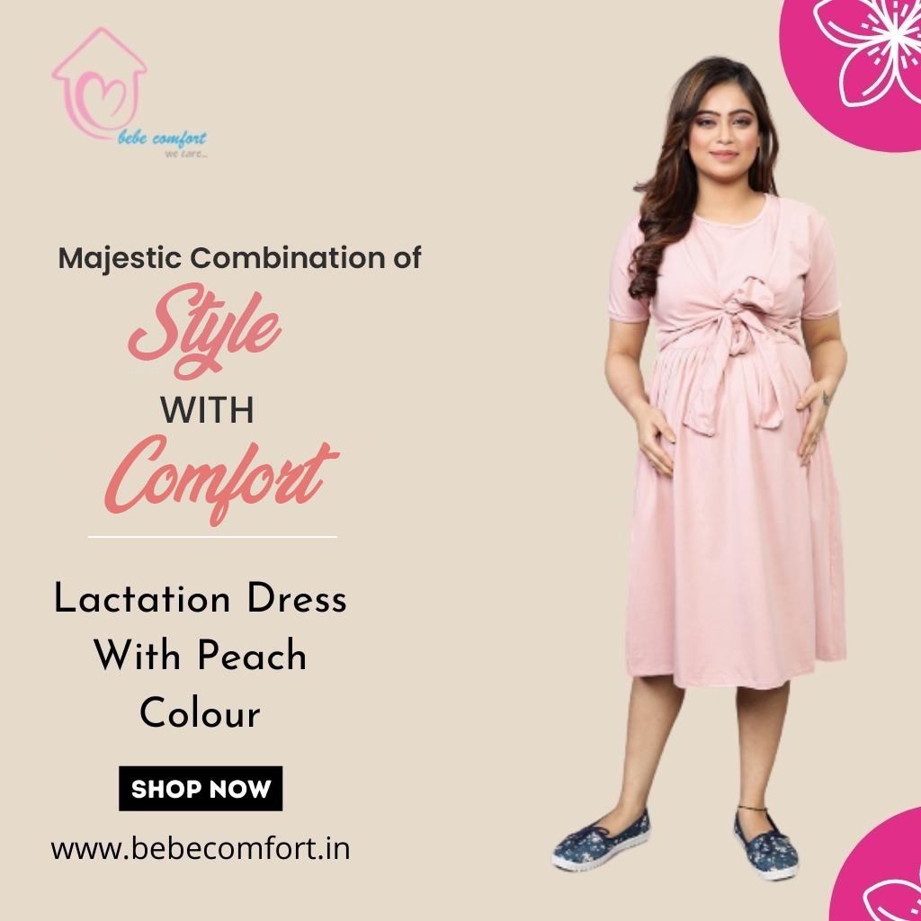 bebecomfort's tweet photo. Get a wholesome deal on Lactation Dress with Peach Colour at a Regular price of just Rs. 2,899.00 at Bebe Comfort. Made with Cotton and Lycra blend material suited for the mother in you.
Visit us on https://t.co/PqAGh39fe7
#BebeComfort #Winterwear #ComfortableClothes https://t.co/TSV6lHGJTD