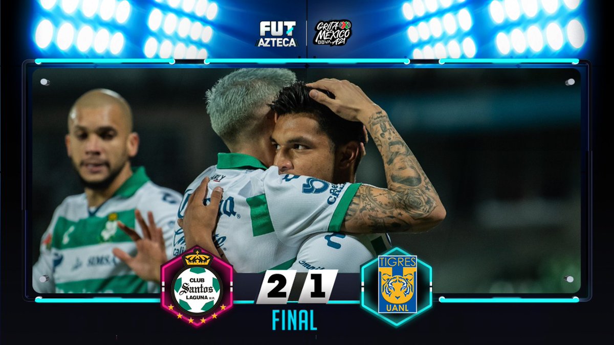 AztecaStats's tweet photo. 🔥 ¡PARTIDAZO EN TORREÓN!

¡Santos Laguna saca una victoria importante del TSM, pero un GO-LA-ZO de Gignac ponen en la pelea a los felinos!

#LigaBBVAMX #Golazo #Gignanc #Liguilla #Tigres #Santos  

#SacaLaBotana 🌭🍕🍟
#SantosvsTigres 😇🆚🐯 https://t.co/64MZe4UAuG