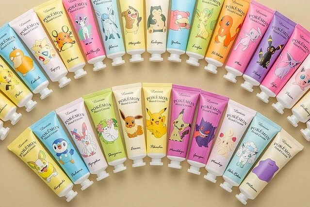 ゲンガー、イーブイ、ミュウなどの人気ポケモンが大集結！「ポケモンハンドクリーム」から30種類の新作が登場！