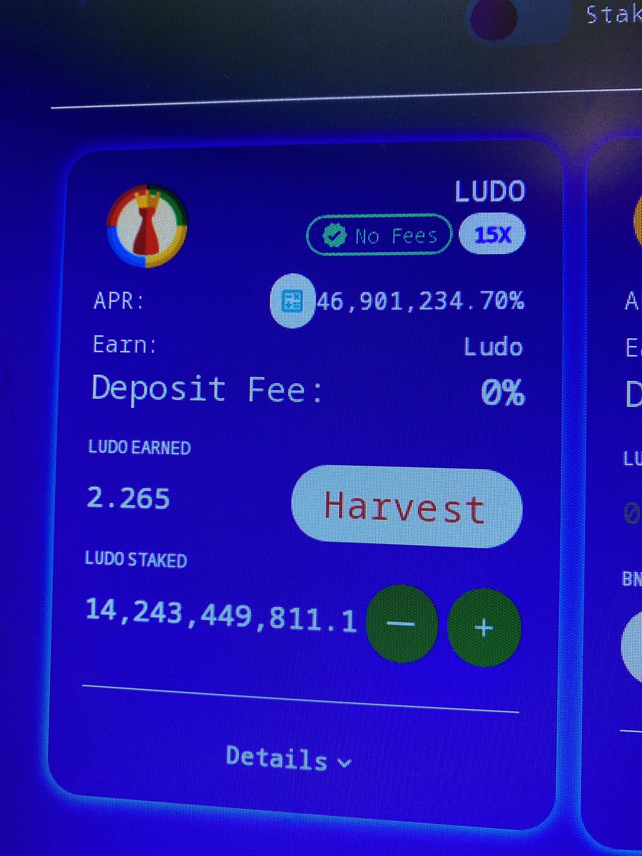 Guys! Staking is live on LudoToken! 46 Million %! Low MC! Easy 100X Project! Check them out! t.me/LUDOtoken @TokenLUDO #BSCGem #Crypto #Staking