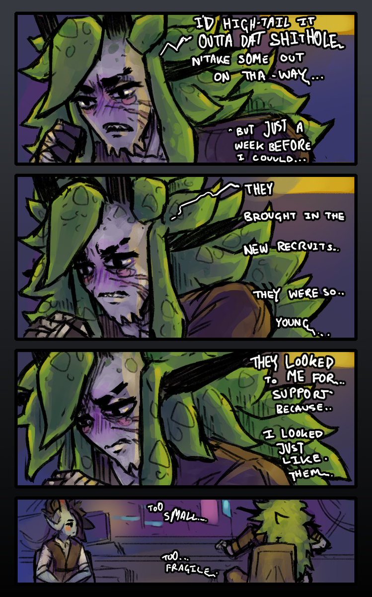 ValmayGreen's tweet photo. I drew a comic based off something my friend Glitchpoxy narrated ✨ https://t.co/s7MWQFgC0Q