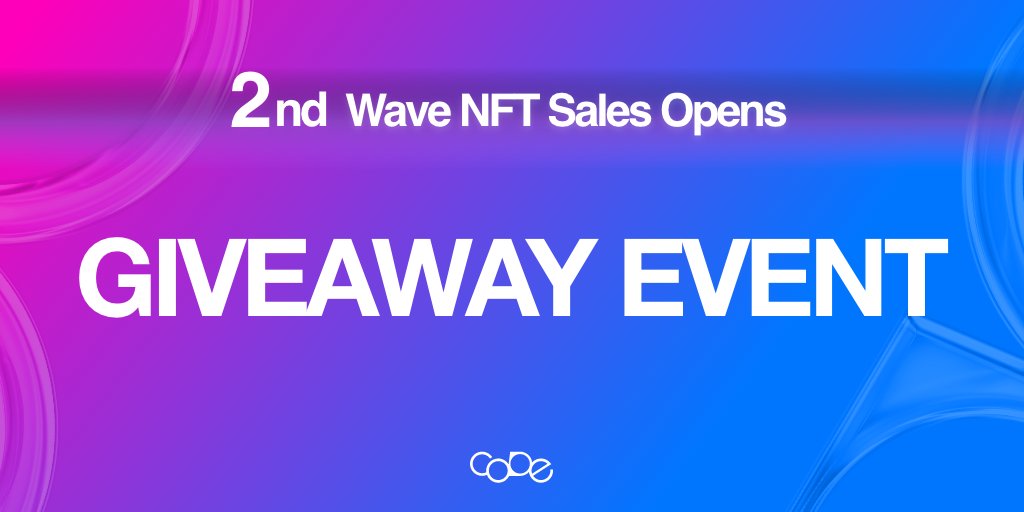 FLFCODE's tweet photo. ⚽ProjectWITH CODE 2nd🌊 Sales is coming ! 
#NFT GIVEAWAY EVENT Announcement
-
🏆 WINNER : 10 [M16 0RA]
🔥 RULE 
1️⃣ Retweet 
2️⃣ Follow @FLFCODE 
3️⃣ Tag 3 Friends below
 
🚀Event Schedule
06:00, NOV 26(Fri) ~ 15:00, NOV 28(Sun)
(UTC+0)
📅CODE SALES LINK
[https://t.co/G5MTMDFoM4] https://t.co/HL1TnMBDrW