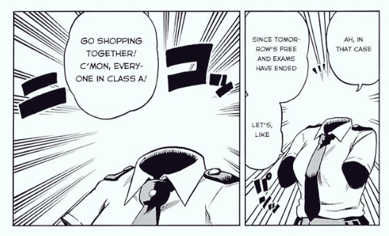 #MHASpoilers
-
-
-
-
-
I've been thinking..

1) Toru was the first person to suggest to Class 1-A to go the mall, which was also where Deku met Shigaraki.

2) We always assumed she couldn't turn her power off, but what if she cloaks herself is because she's got something to hide? 