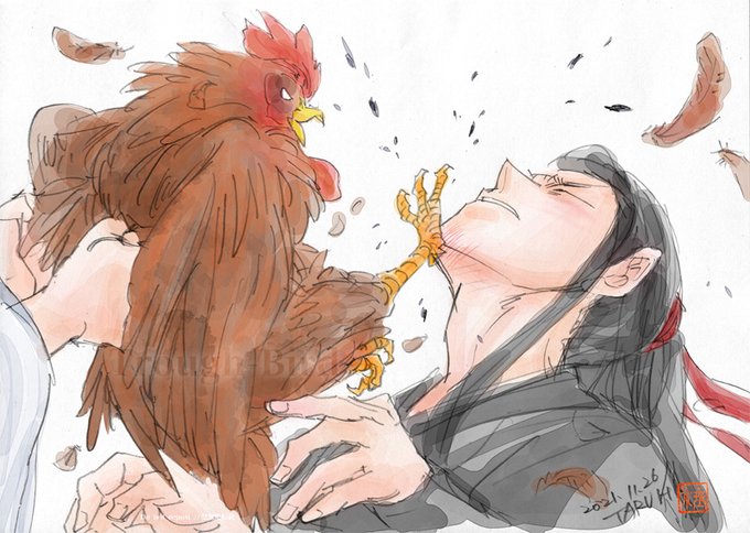 「鶏 ロングヘアー」のTwitter画像/イラスト(人気順)