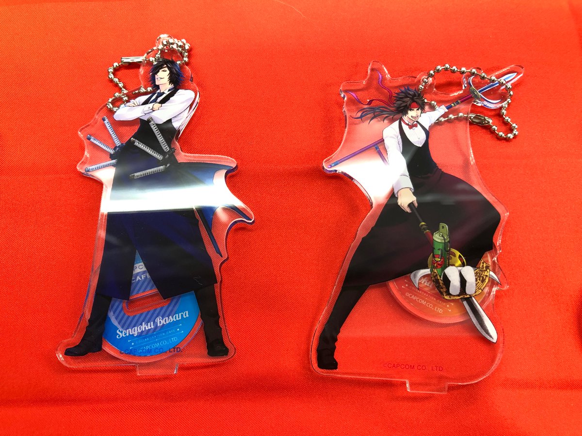 戦国BASARA 伊達政宗 アクリルスタンド 缶バッジ カプコンカフェ