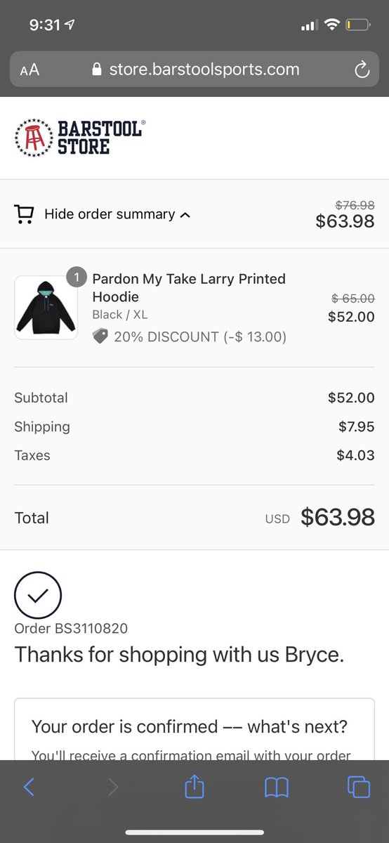 bbBryce_8's tweet photo. @BarstoolBigCat @PardonMyTake How could I not? @BarstoolBigCat @PFTCommenter @PardonMyTake #crookednumber https://t.co/2hVhAo4rtf