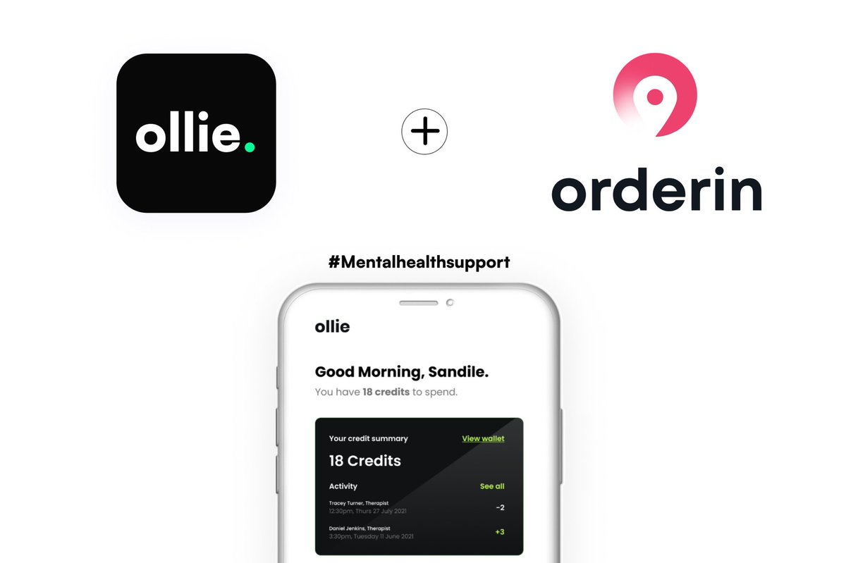 We're excited to partner with Orderin, one of South Africa’s leading on-demand delivery services.                            ⁣
⁣
Empowering their team members with access to mental health support during the busiest time of the year. #mentalhealth
