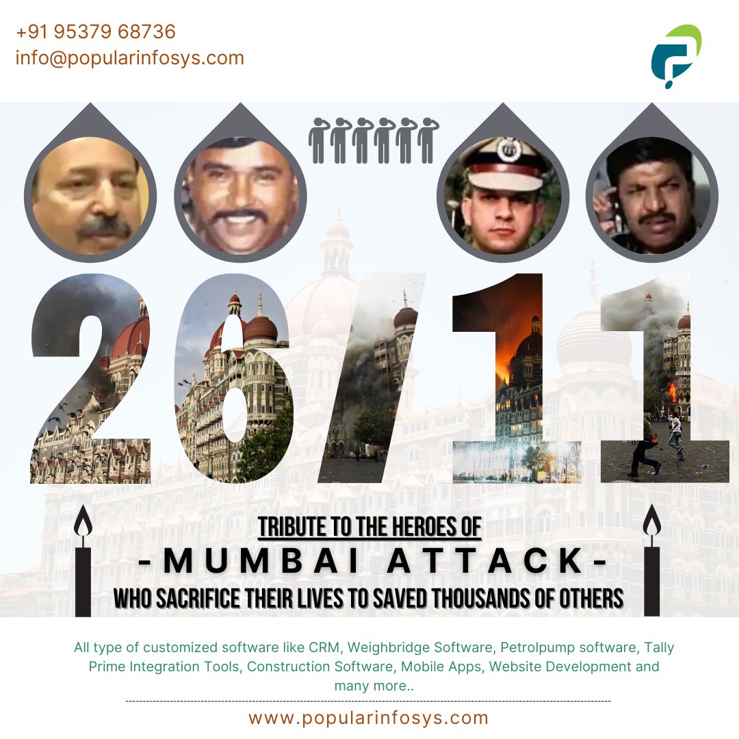 codeshilp's tweet photo. On the 13th anniversary of the November 26th terror attack on Mumbai, we remember the innocent lives we lost. Popular Infosys tributes to everyone who lost their lives in 26/11 Mumbai Attack| Black Day for India
#MumbaiTerrorAttack #MumbaiAttack #blackdayforindia #tajattackmumbai https://t.co/0oU9wC5uLC