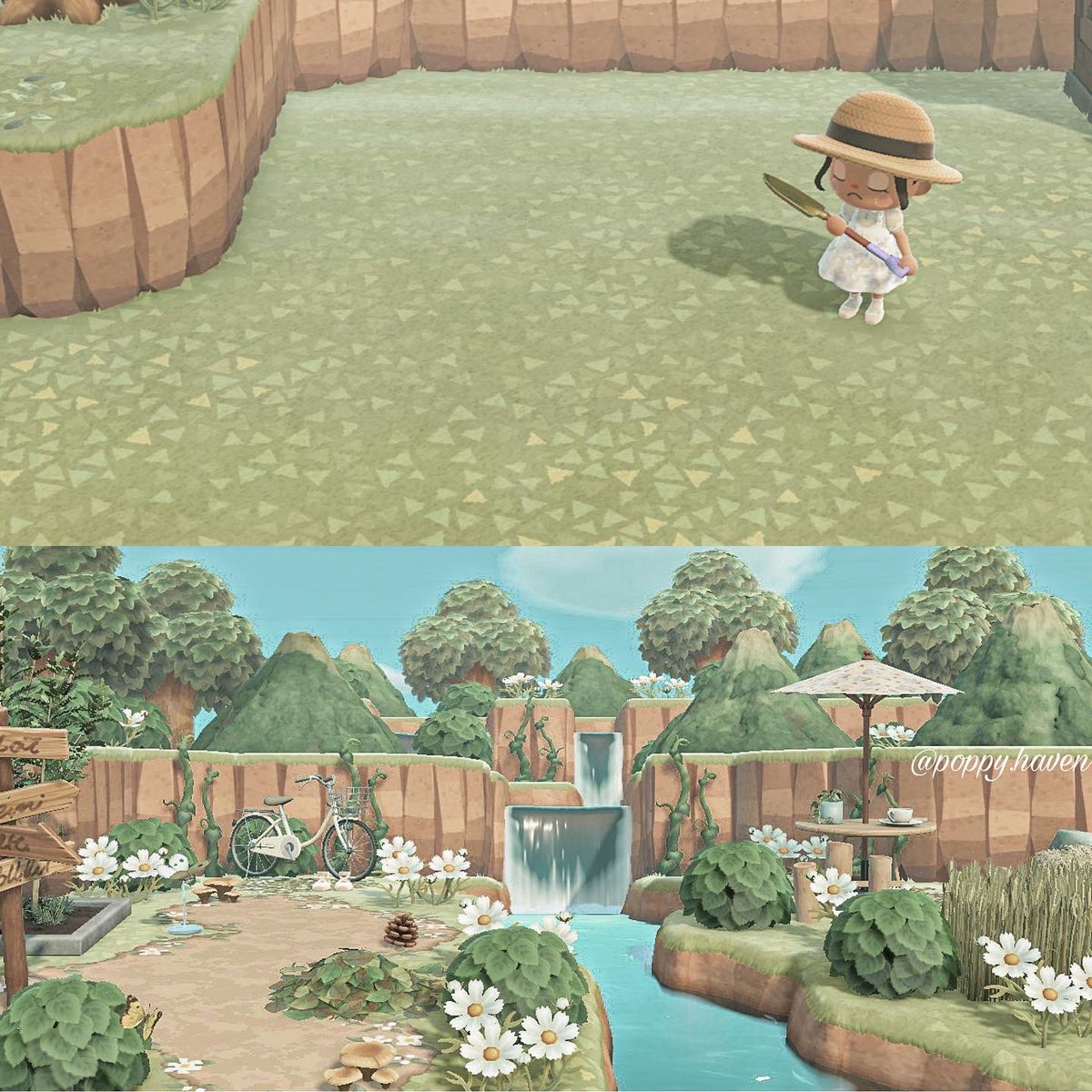 poppyhaven_'s tweet photo. before & after of the mountains 🏔
(sorry to my insta followers who have already seen this🙈)
#animalcrossingnh #acnhmap #animalcrossingmap #acnhtown #acnhmemes #animalcrossingcommunity #newhorizons #newhorizonsdesigns #animalcrossing #acnh https://t.co/xeaUZPffzl