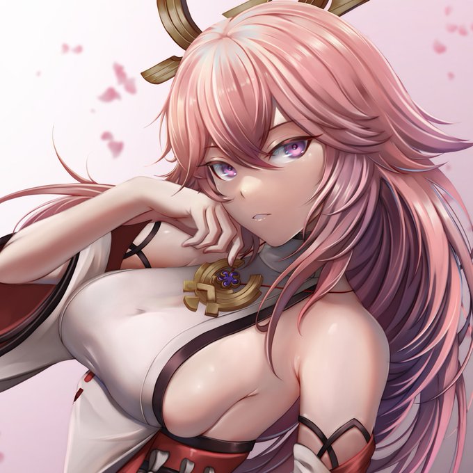 八重神子
#原神 #GenshinImpact #原神イラスト

I've been trying new techniques but I hope you guys like it😊 