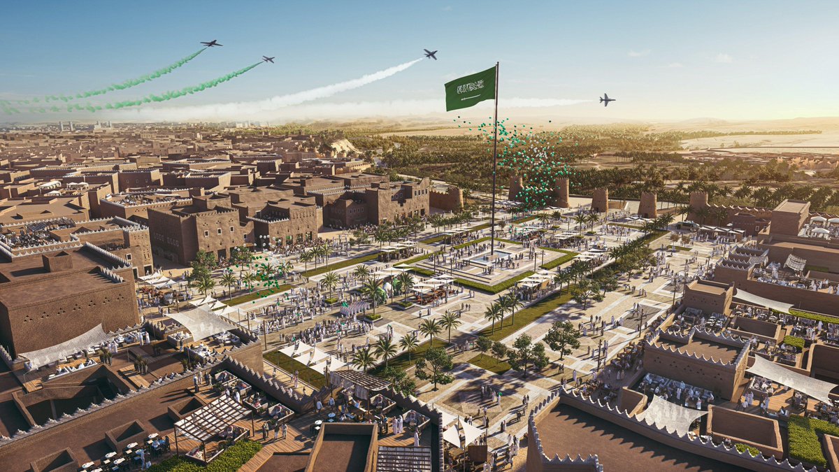 OurKingdomSA's tweet photo. هيئة تطوير #بوابة_الدرعية 
تُعلن عن رؤيتها المستقبلية لميدان #الدرعية الذي يعتبر المركز التجاري والقلب النابض لـ بوابة الدرعية  المزمع افتتاحة في عام 2024 https://t.co/EvEKZOzKhk