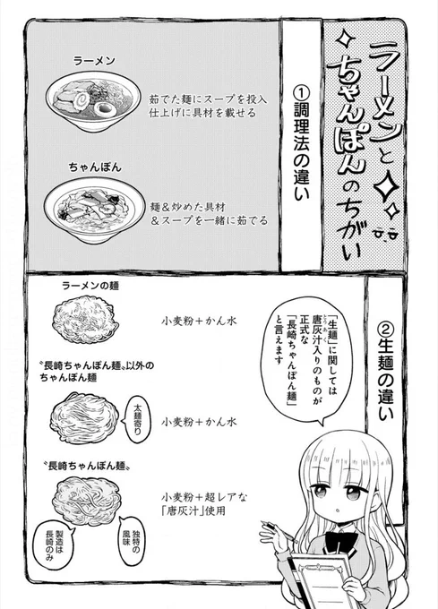 ラーメンとちゃんぽんの違い 