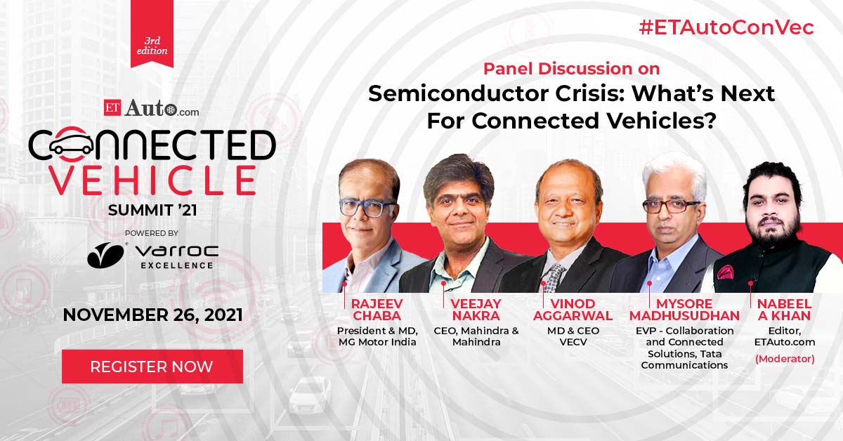 ETAuto's tweet photo. Live Now | ETAuto Connected Vehicle Virtual Summit 2021

Panel Discussion - “Semiconductor Crisis: What’s Next For Connected Vehicles?

Join Now: https://t.co/tbURxon3X9

#ETAutoConVec

@MGMotorIn @MahindraRise @tata_comm https://t.co/v8DS4TM8Qx