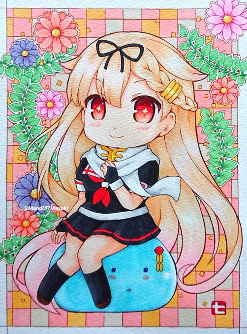 「ぽい?」
「しぐ?」
 #艦これ #夕立 