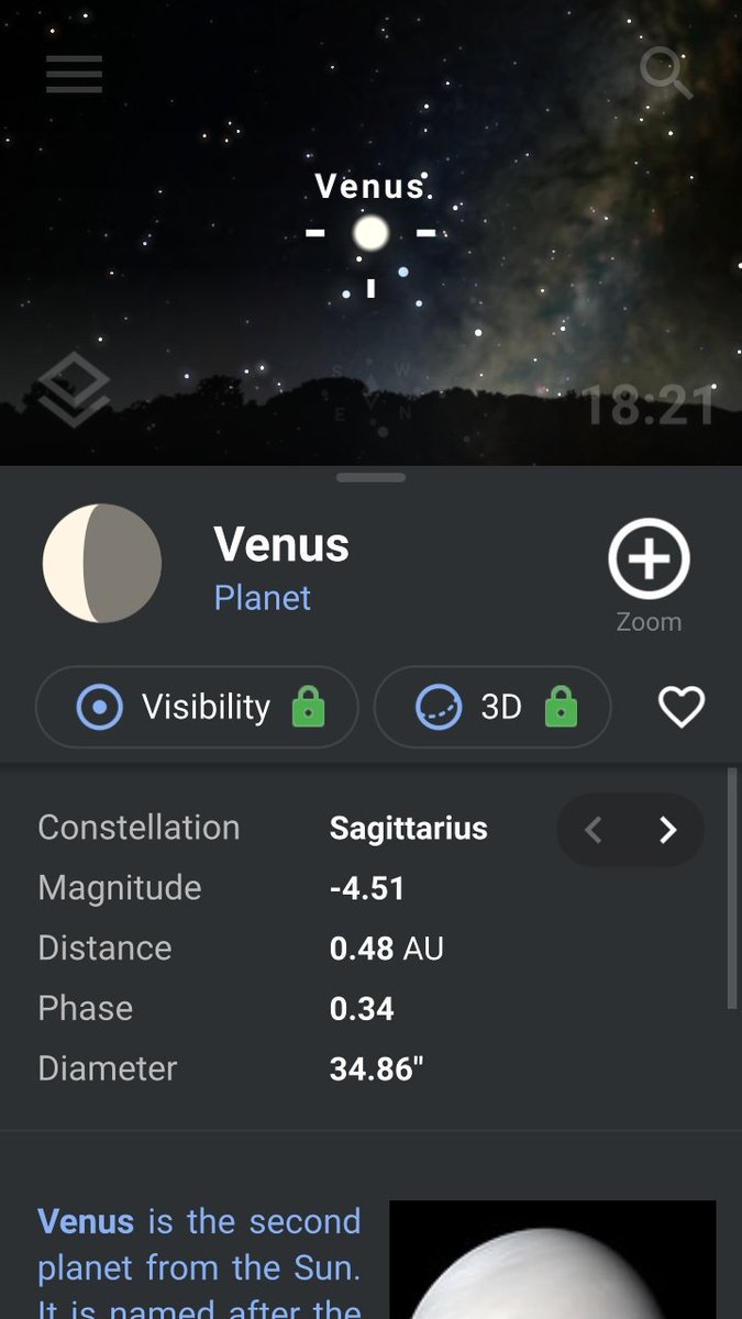 haiku_run's tweet photo. Venus fast at night,
She's brighter than Jupiter,
My celestial love.
#haiku #3linea #micropoetey #darkskies #Novembernights #planets #astronomy #outside #getoutside  @earthskyscience @StellariumLabs #WhatWeDoInTheShadows https://t.co/lIhvuuZwpM