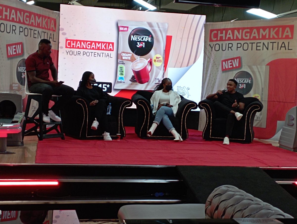GracefulCarol's tweet photo. Today we are team #ChangamkiayYourPotential with @NescafeKe fuled by the new #3in1CreamyWhitelaunch https://t.co/qdGA5iRp60