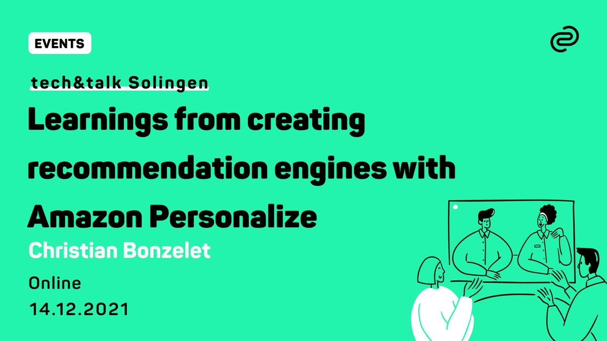 codecentric's tweet photo. Tor! ⚽ @Cremich hat Amazon Personalize für die Bundesliga App benutzt – jetzt ist er beim @techandtalk_sg und teilt seine Erfahrungen rund um AI/ML -basierte Recommendation Engines: https://t.co/9ofpvEio0U
#techtalkSG #techtalk #recommendationengine #amazonpersonalize https://t.co/Zabimah0WR