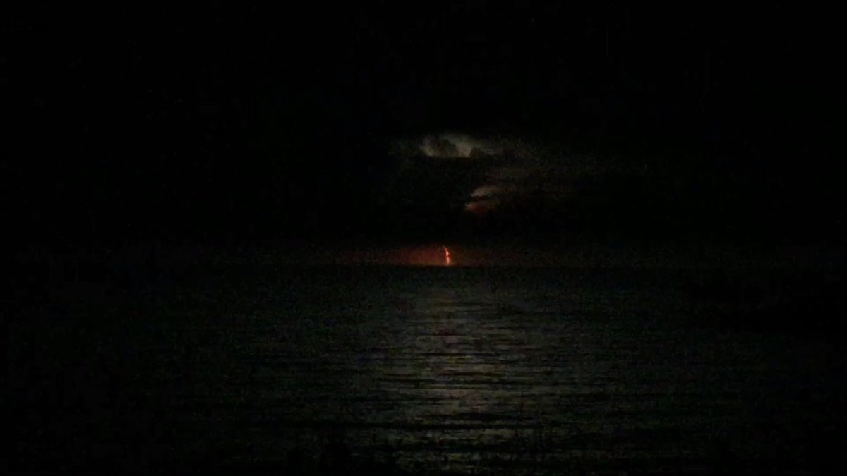 MsCSciencenMath's tweet image. Isn’t this red lightning cool?? Can’t believe I captured it!