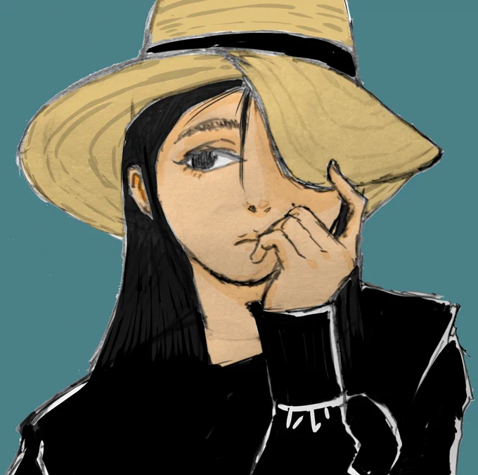 麦わら帽子 上白石萌音さんの写真が可愛かったので#鉛筆画 #イラスト 