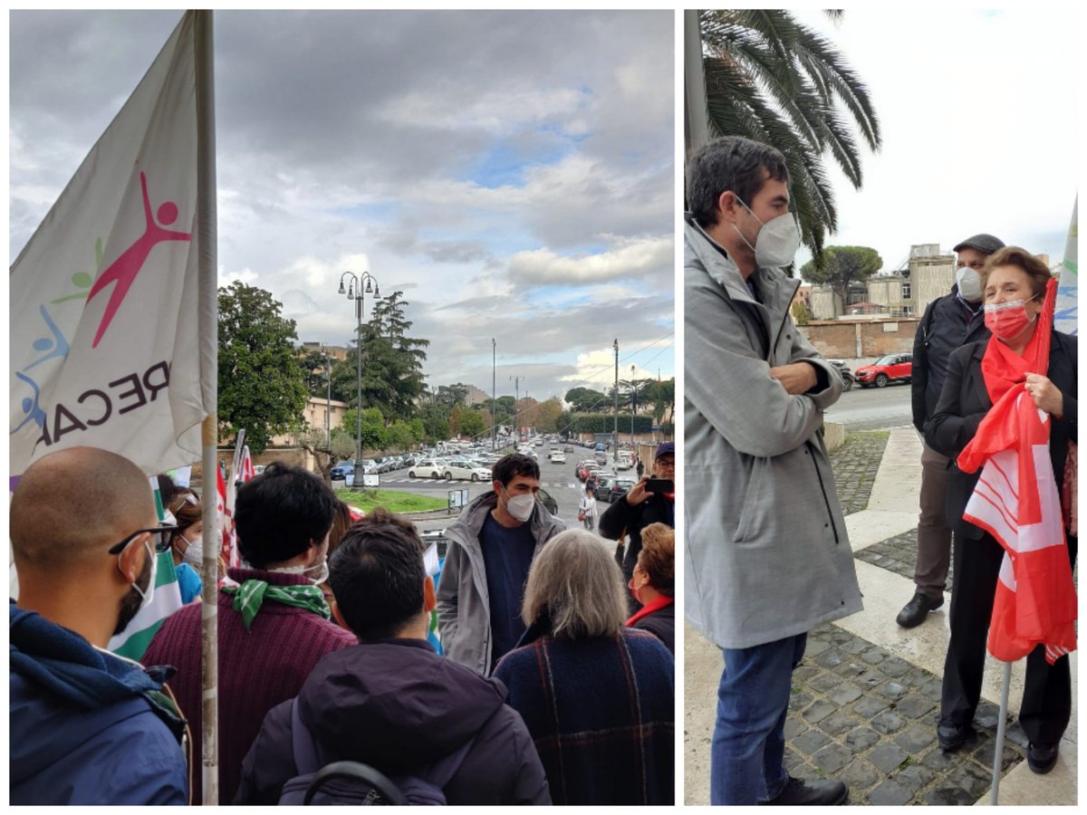 #Grazie <a href="/NFratoianni/">nicola fratoianni</a> per la #partecipazione al #presidio permanente di #CGIL #CISL #UIL con i #lavoratori #CNR. #Presidente <a href="/MC_Carro/">MariaChiara Carrozza</a> ascolti anche lei le nostre #richieste: completi la #stabilizzazione degli aventi #diritto. 
#26novembre #bastaprecariatodistato #occupycnr