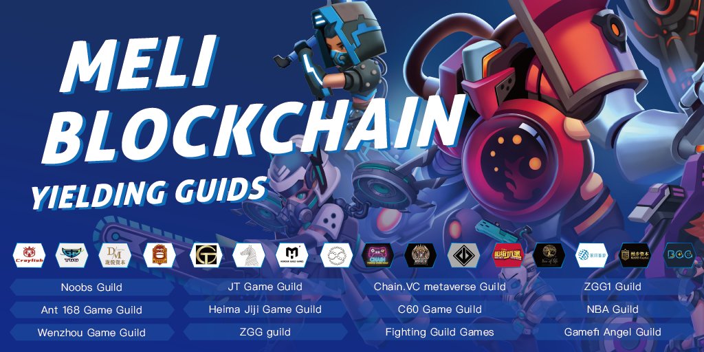 👾MELI Games’ New Partnerships List👾
We are proud to announce that, Meli.games have totally 105 game guild partners, we thank you for choosing MELI .

🤝🤝🤝Welcome to join us, together let's build a better gamefi land💪💪💪
#PlayToEarn #gamefi #partnerships #Guild
