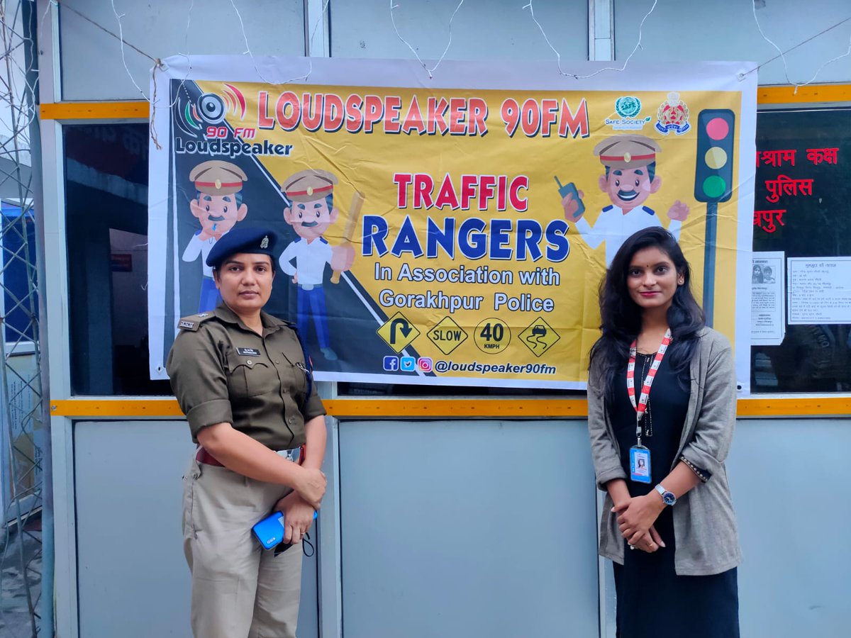 Loudspeaker90FM's tweet photo. We Thank SP Traffic mam Indu Prabha Singh for her smooth CO- Ordination in Traffic Rangers drive.
#UPPolice #cmyogiadityanath #Gorakhpur #adgzonegkr https://t.co/OSt3UGbaj3