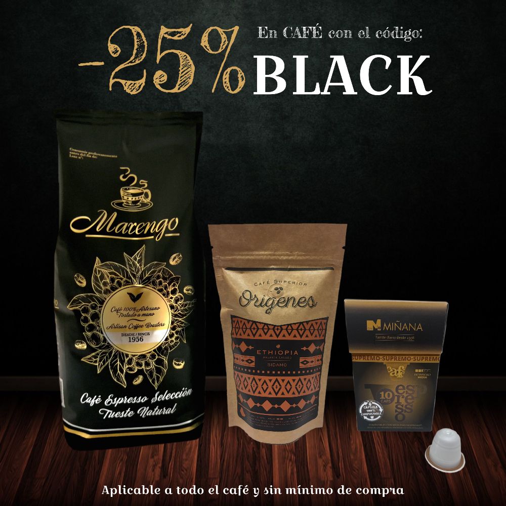 CAFESMINANA's tweet photo. Black Friday? No! BLACK WEEKEND!  ❤☕ 

Consigue tu café preferido con un descuento del 25% con el código BLACK

Además, -15% y regalos en toda la maquinaria de Ascaso Factory con el código: ASCASO 

#BlackFriday #BlackWeekend  - https://t.co/iETmJW1f7I https://t.co/uRsWLefM7R