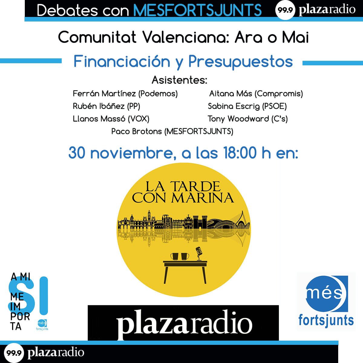 mesfortsjunts's tweet image. Bon día, 
Tornem a la radio!!!!

Con nuestros debates sobre temas socio políticos…

No te lo pierdas, lo q nos interesa a los ciudadanos

Donde va nuestro dinero!!!