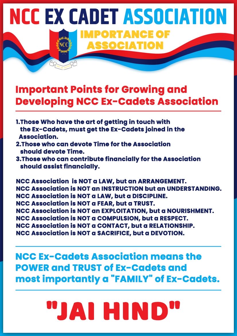 milind_kapade's tweet photo. #nccexcadetassociation https://t.co/PW4oVxzZpA