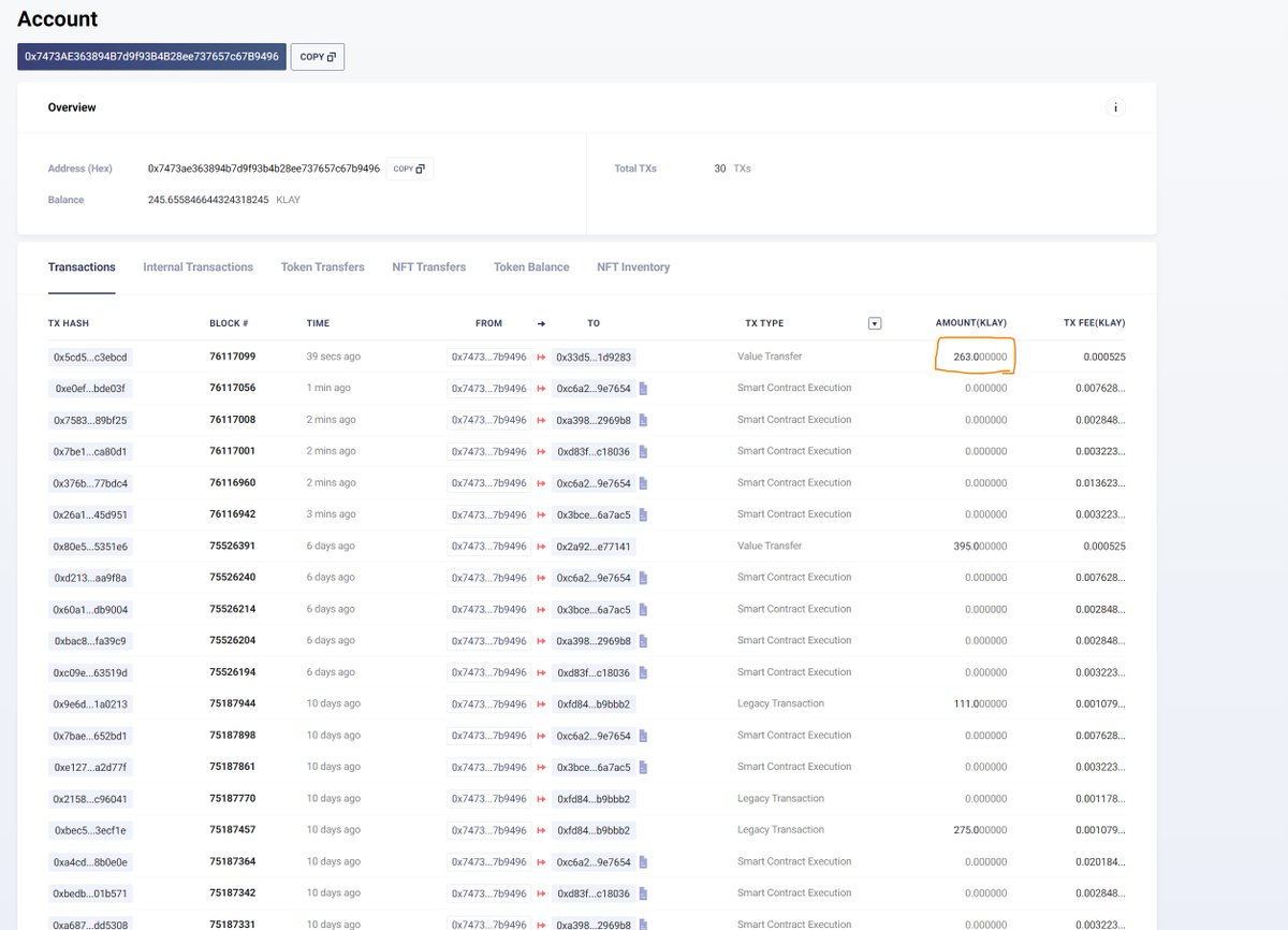 CasperFUND는 일정부분이 Partnership의 지원에 할당되었습니다. 이번에는 <a href="/TTMPENGUIN/">ToTheMOON PENGUIN</a> 를 위해 NKP팀이 263KLAY(약 50만원상당)을 지원했습니다.
NKP 팀은 항상 투명함을 강조합니다. 감사합니다.