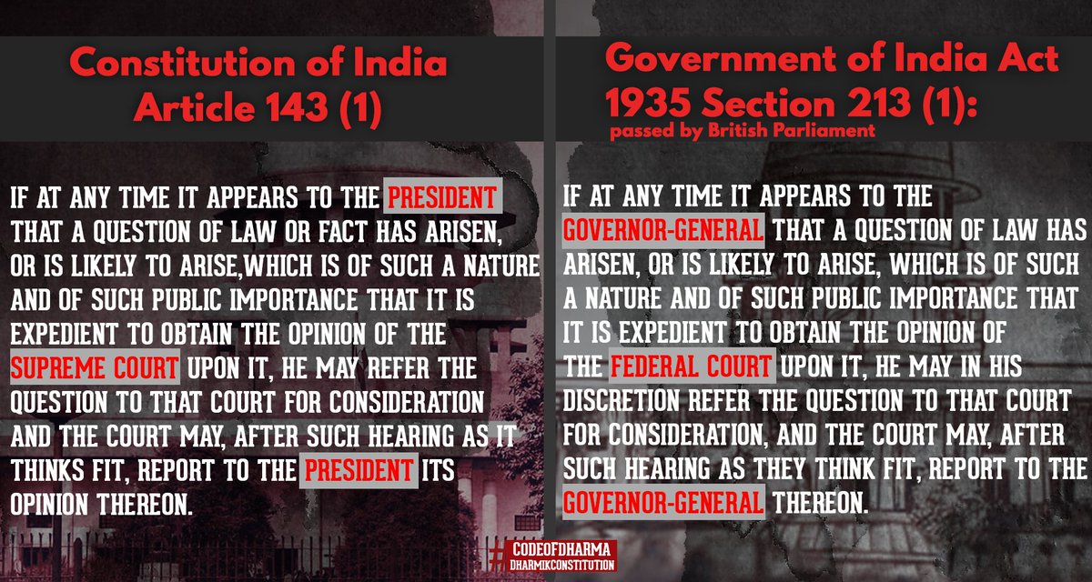 ReclaimTemples's tweet photo. Even a cursory reading of Indian Constitution will reveal it's hollowness and plagiarism.

The colonial legislations were copied word by word without any application of mind or reason.

Its the root cause of discrimination and exploitation of the people of Bharat.

#CodeOfDharma https://t.co/HjTMIMVa2C