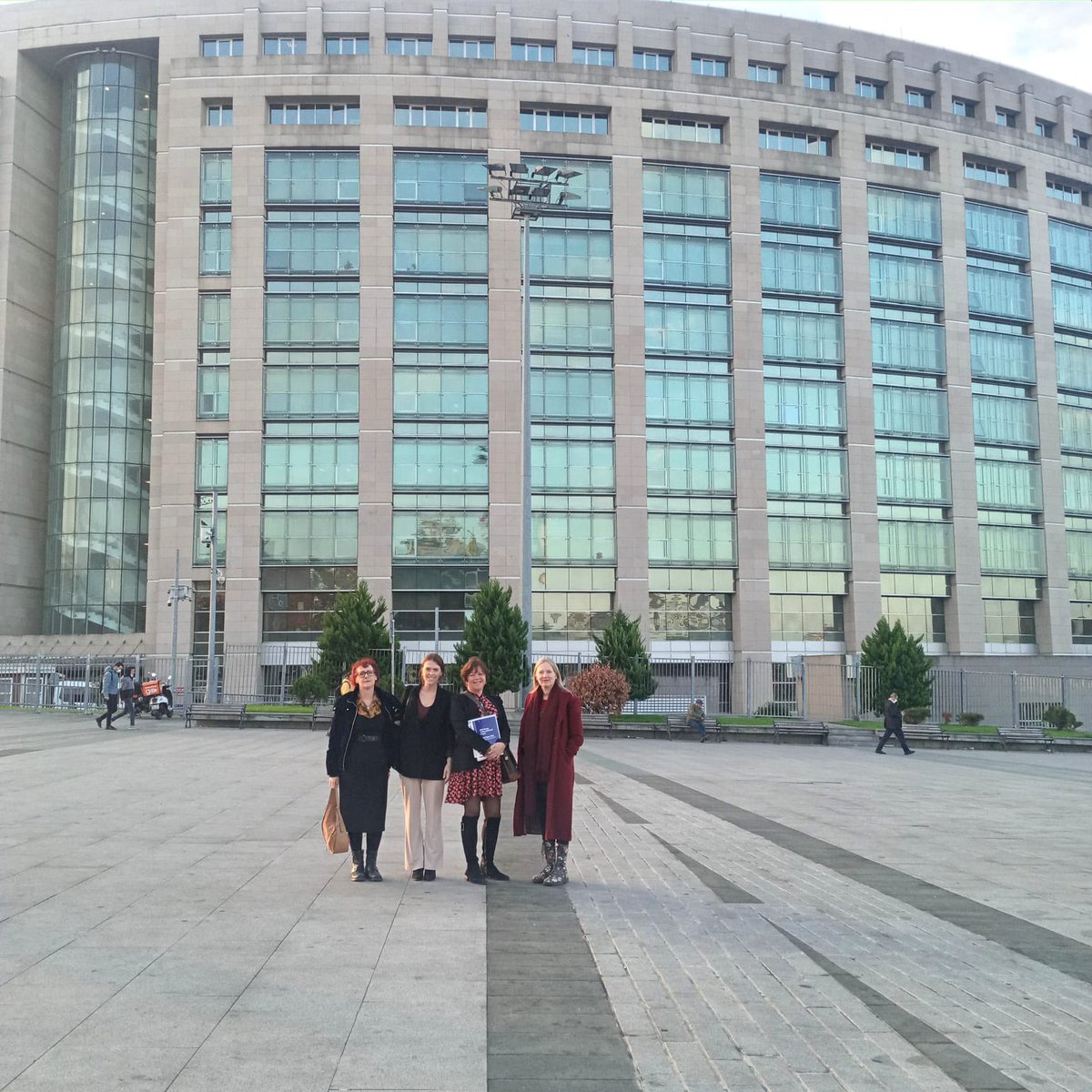 agnetehaaland's tweet photo. The Norwegian delegasjon from @PEN_Norway is ready to observe the 12. hearing of Kavala. https://t.co/RZ4hhNQV2M