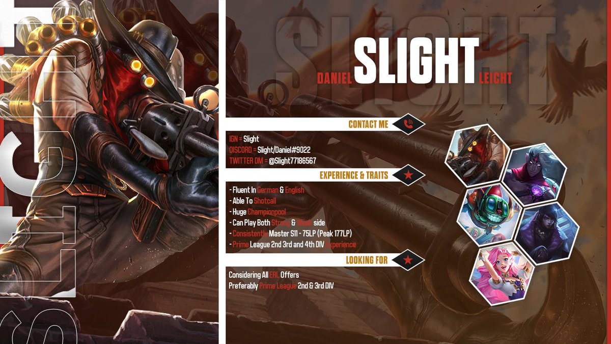 LFT ADC                                                          Though my split with <a href="/404_Multigaming/">404 Multigaming e.V.</a> isn’t over, and it’s still uncertain if I’m gonna stay there or not, I am LFT again, for more info pls contact me in my DM‘s.                 ❤️ &amp; 🔁 would be highly appreciated