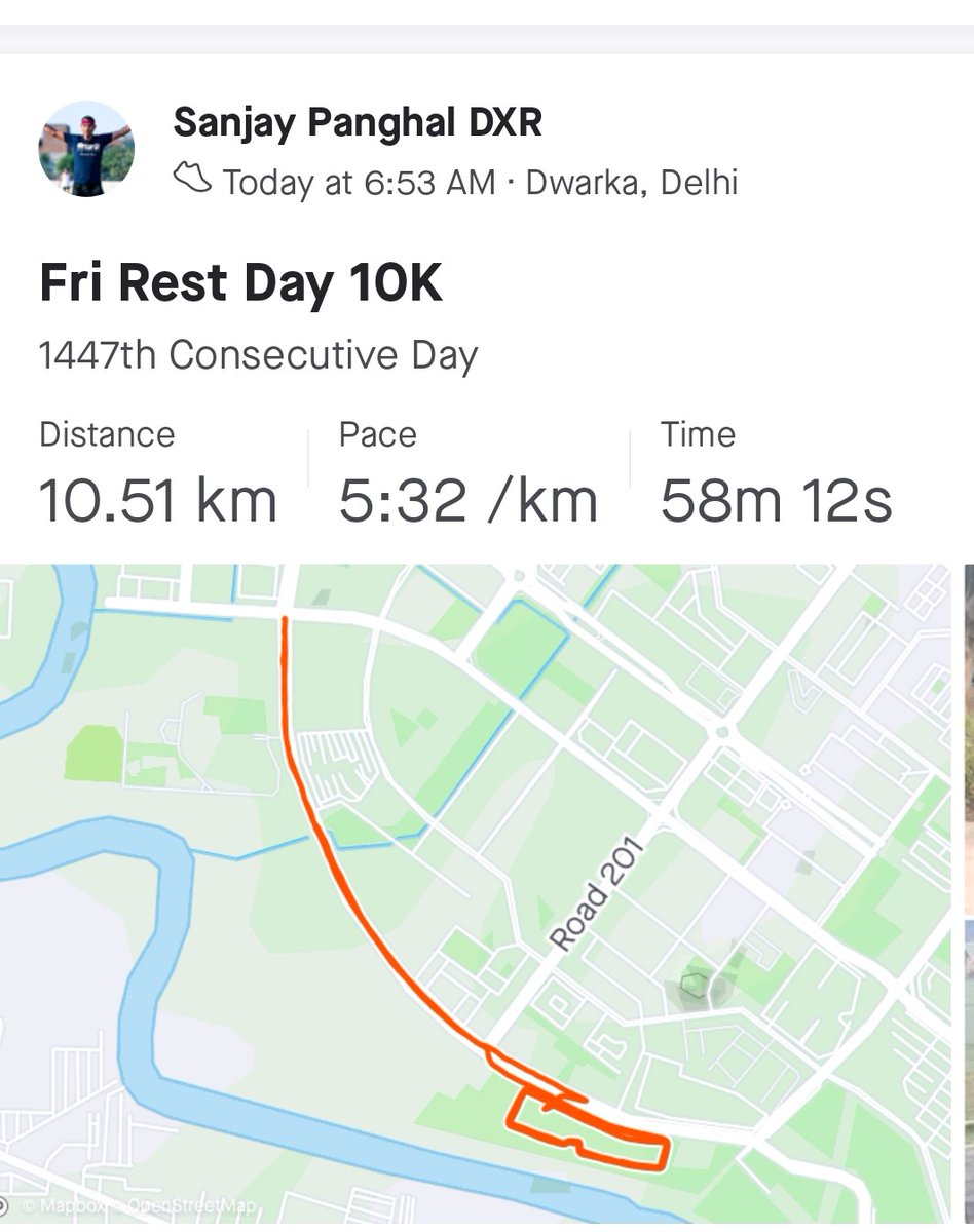 sanjaypanghal's tweet photo. मानव जीवन अभिमन्यु सा, निकलना बाधाओं के चक्रव्यूह से जाल से,
टिका रहे, जब तक झेल सके, वार समय खड़्ग के, आत्मशक्ति की ढाल से।
Today's 10K for Rest Day.
Let's Train for #SSR6 on 12.12.21 by @SuperSikhRun #pangale #nonstoprunner #DXR #Runपगले #Runयोगी https://t.co/B9kV4nz3vk