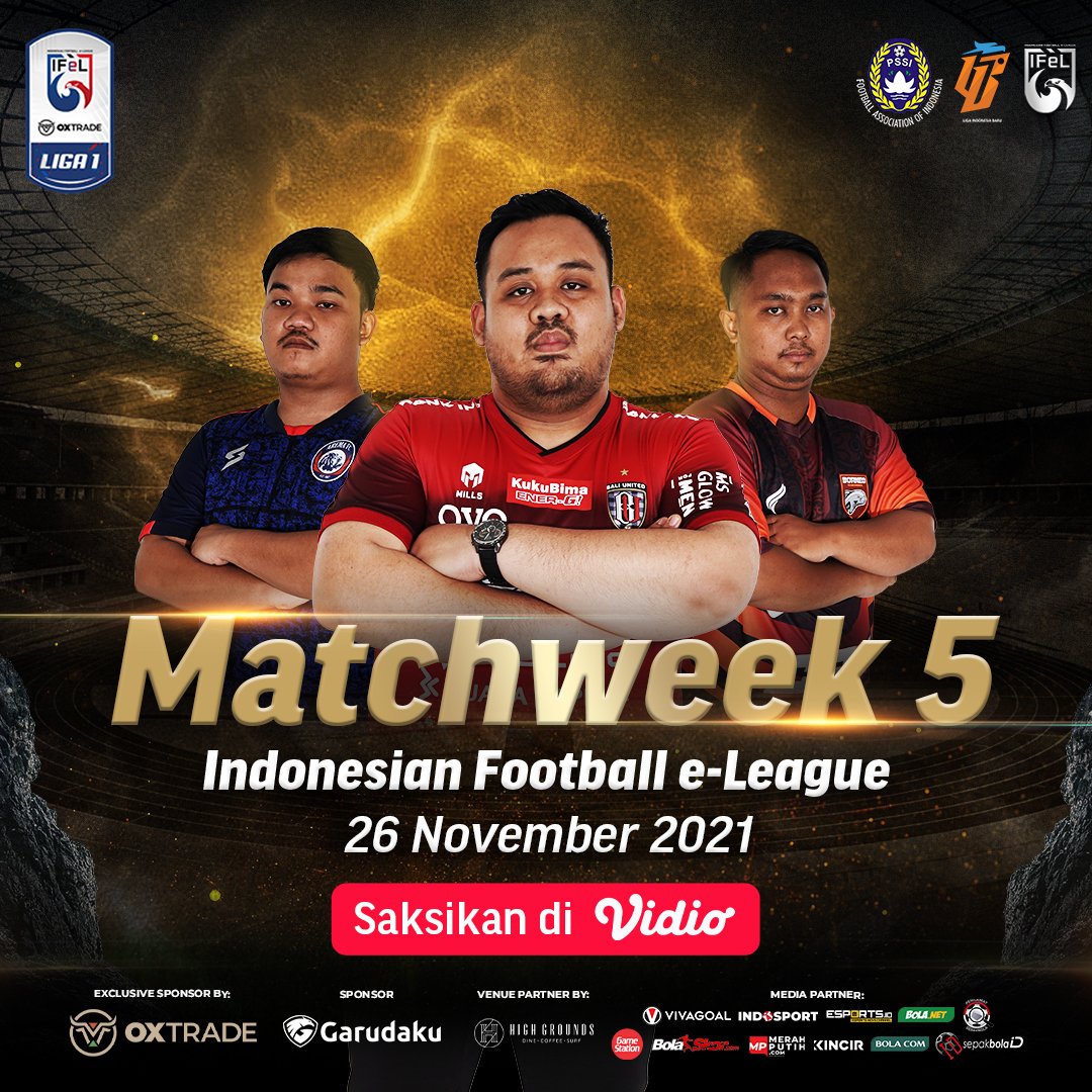 vidio's tweet photo. Hari pertama dari Matchweek 5 #IFELID akan tayang dalam 1 jam lagi! Jangan sampai ketinggalan keseruannya ya 😆
Ikutan juga #VidioGamez karena ada hadiah tambahan berupa Voucher Premier 😍
👉 https://t.co/FLrzoyIRiy
#SemuaAdaDiVidio #VidioSports #eSports https://t.co/eC99NYAxsS