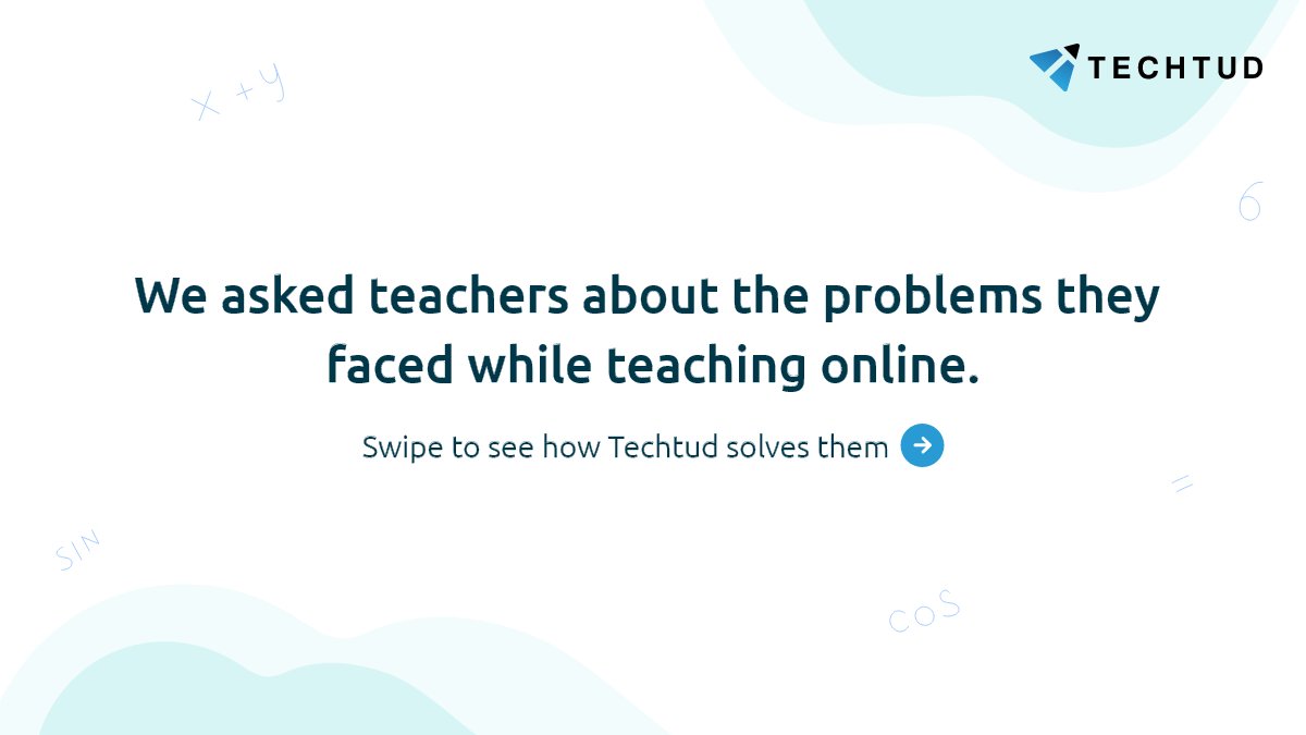 techtudlms's tweet photo. We have started a series, where we talk to real-life teachers, listen to their problems with online teaching and propose a solution through our platform.

Swipe to see what Swati struggled with and how we can help her. 

#teachers #elearning #onlineeducation #automation https://t.co/Fbi9CoD9vo