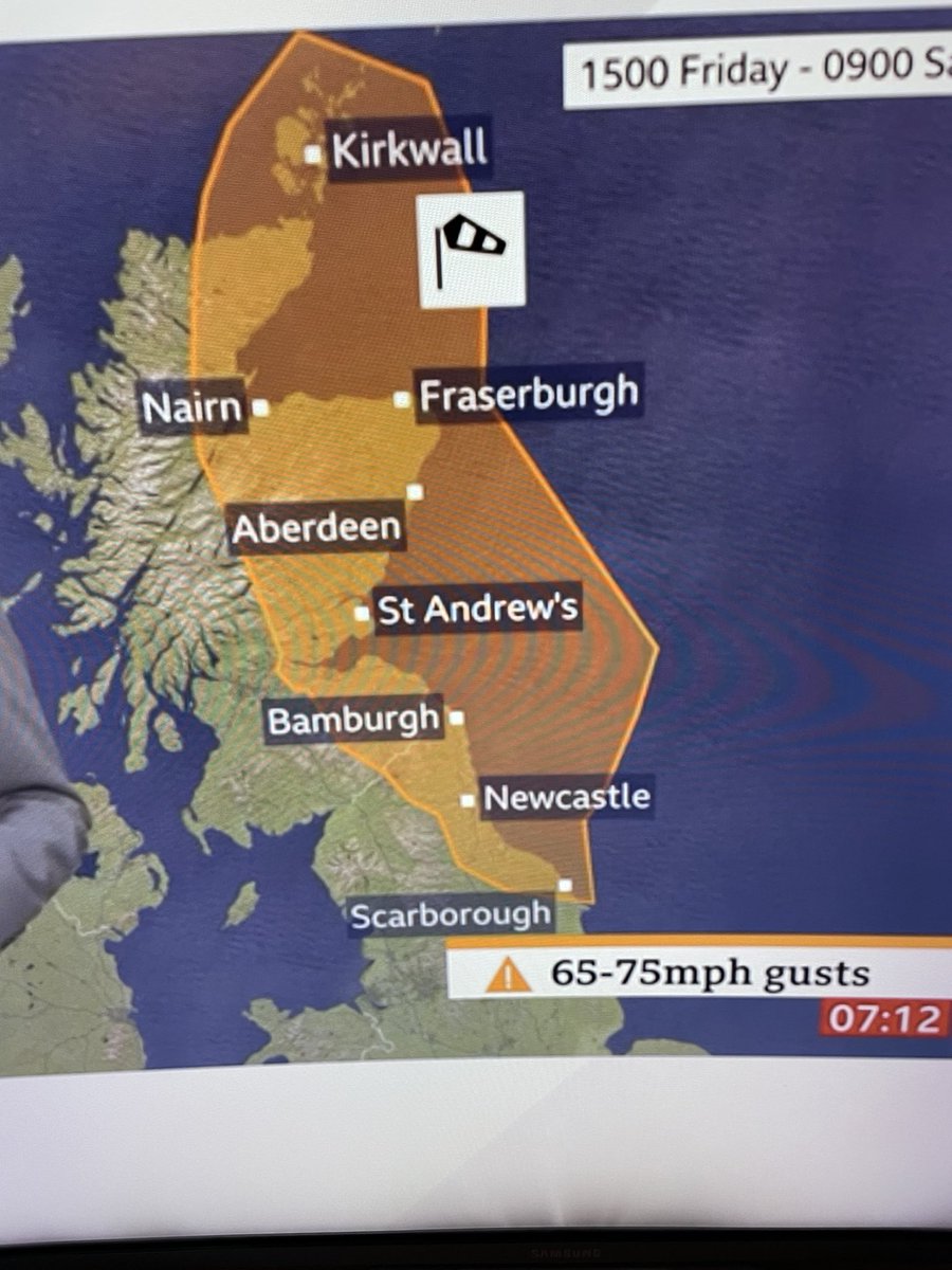 coachstevewhyte's tweet photo. “St Andrews” not “St Andrew’s” @BBCBreakfast @bbcweather https://t.co/88IzAt3e8A