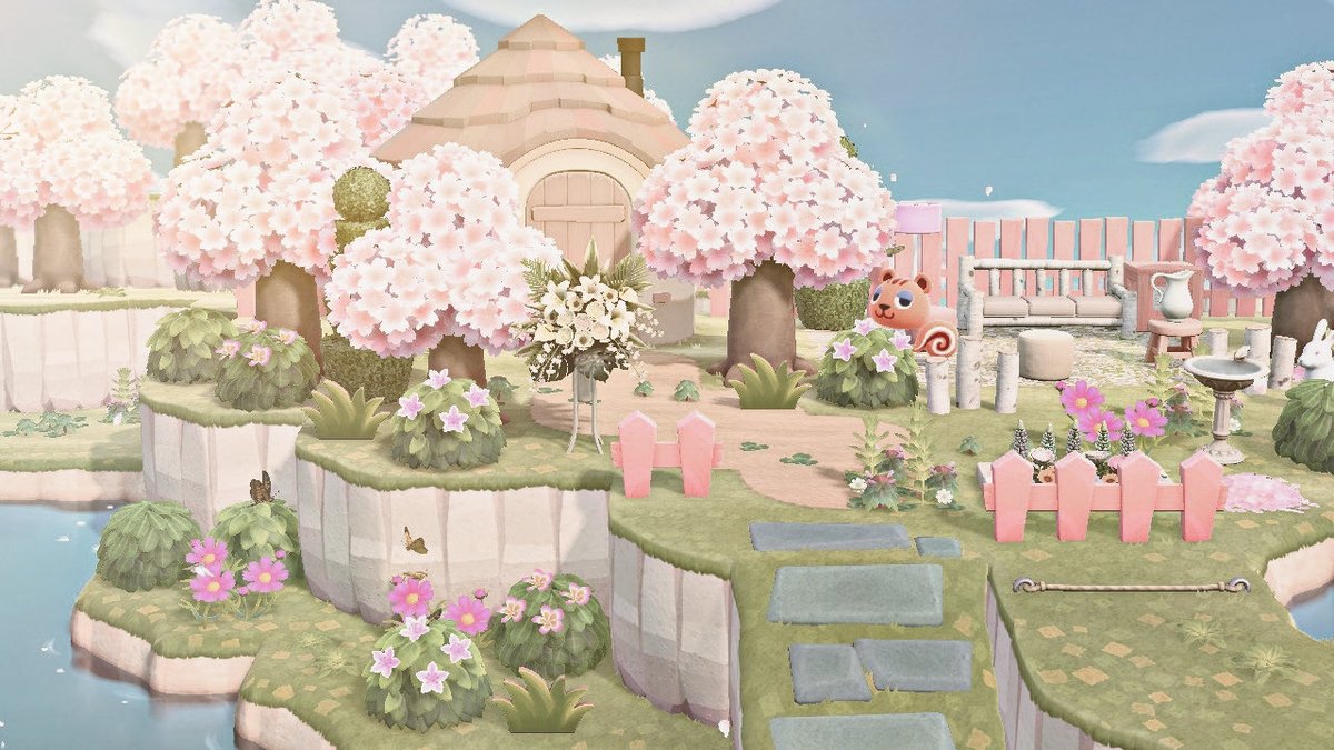 ピンクなお庭 お部屋は、植物家具？を馴染ませるのに苦戦した