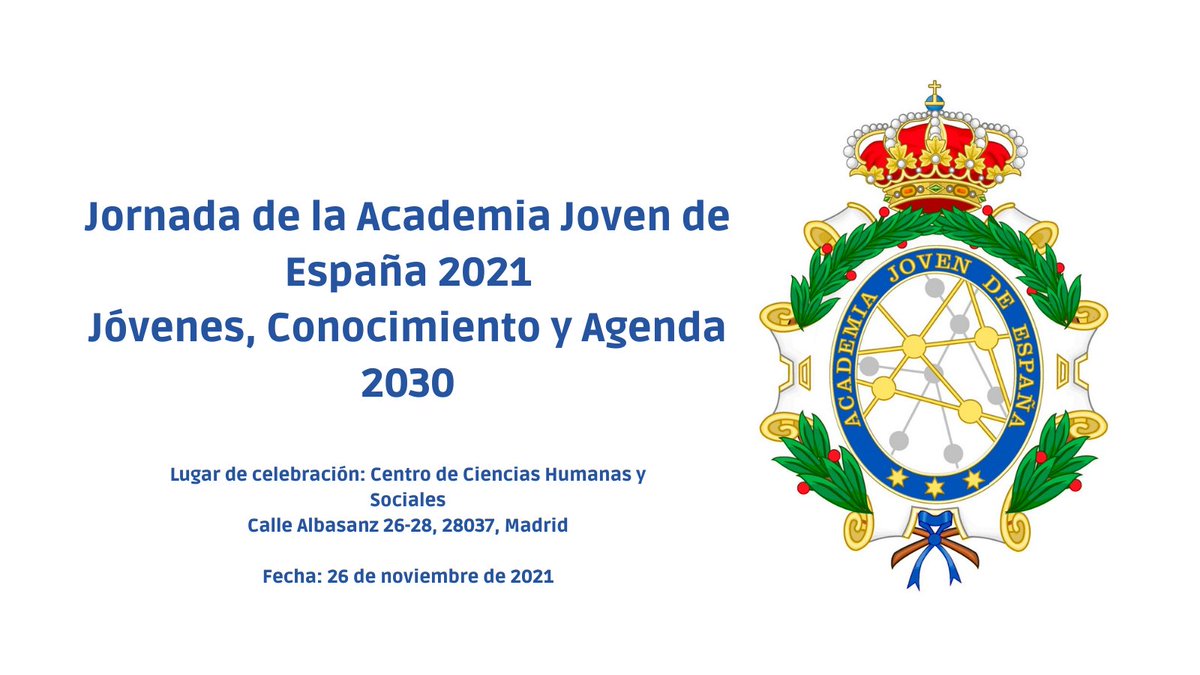 ☝️ Hoy, a las 09:30h comienza la jornada de la Academia Joven de España 2021 "Jóvenes, Conocimiento y Agenda 2030" 🌐 

Puedes seguirlo a través de nuestro canas de YouTube:
👉 youtube.com/watch?v=sivDyI…

#AcademiaJoven21 #Agenda2030